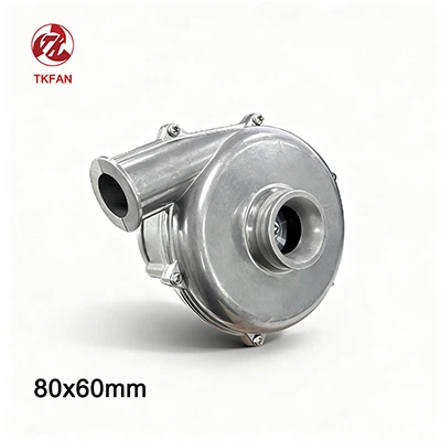 24V 80*60mm 25kPa 800L/MIN 低騒音ブロワー-
